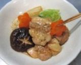 白菜と鶏肉の治部煮作り方6写真