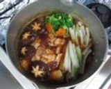 白菜と鶏肉の治部煮作り方5写真