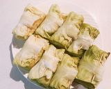 鶏ひき肉のロールキャベツとハンバーグ作り方4写真