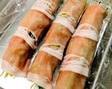 カラフル野菜の豚ばら肉巻き作り方4写真