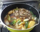 鴨だしde里芋と牛肉の芋煮風♪作り方5写真