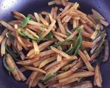 千切りじゃがいものカレー炒め作り方4写真