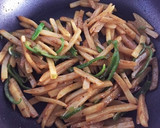 千切りじゃがいものカレー炒め作り方4写真