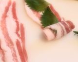豚バラスライスでロール串カツ作り方1写真