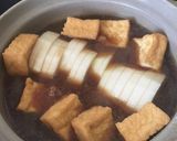 【ズボラ飯】すき焼き後の割下で大根の煮物作り方2写真