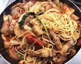 豚バラ肉のトマトパスタ作り方9写真