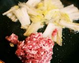 サムライ特製白菜と茶えのきの麻婆豆腐❤作り方3写真