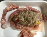骨付きもも肉のスタッフドローストチキン作り方6写真
