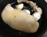 骨付きもも肉のスタッフドローストチキン作り方9写真