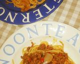 冷凍ひき肉で作る手作りトマトソースパスタ作り方25写真