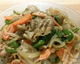 豚バラ薄切りでカレー炒め。作り方8写真