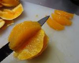 合鴨スモークとオレンジのサラダ作り方4写真