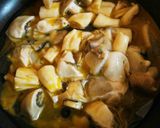牡蠣としめじの卵とじ焼き♪作り方4写真