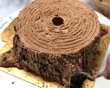 ブッシュドノエル 切り株ケーキ作り方7写真