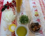 イワシ缶でアンチョビ風和風パスタ作り方1写真