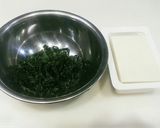 定番　豆腐とワカメの味噌汁(合わせ味噌)作り方1写真