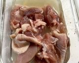 一人分 ガーリックバターチキンパスタ作り方2写真