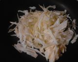 レトルトハンバーグと半熟目玉焼きの丼作り方2写真