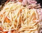 一人分 ガーリックバターチキンパスタ作り方5写真