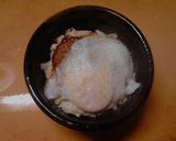 レトルトハンバーグと半熟目玉焼きの丼作り方5写真