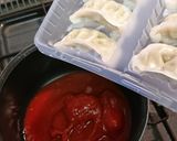 冷凍餃子トマト煮・X'mas色☺️作り方1写真