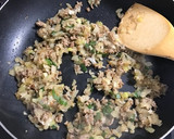 簡単！残り物でひき肉の炊き込みご飯♫作り方3写真