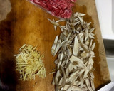 源たれで。牛蒡と牛肉のしぐれ煮風。作り方1写真