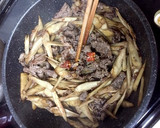 源たれで。牛蒡と牛肉のしぐれ煮風。作り方2写真