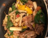 フライパンひとつで鶏肉と野菜のとろみ炒め作り方4写真