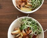 フライパンで作る簡単 焼鳥丼作り方6写真