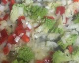 野菜とチーズソースのバジルパスタ作り方2写真