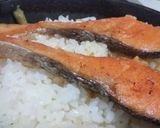 骨強化レシピ：フレンチ風焼き鮭丼作り方8写真