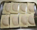 簡単！胡麻餃子☆胡麻ドレでたれ不要作り方4写真