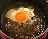 月見うどんでなく、月見ワカメスープごはん作り方2写真