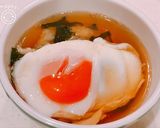 月見うどんでなく、月見ワカメスープごはん作り方4写真