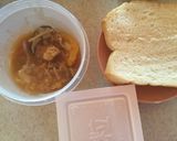 残った酢豚で！納豆トースト作り方1写真