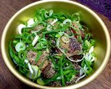 胡麻はまち ミョウガとおネギで。作り方4写真