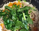 あたた生だしでかぼちゃとそぼろの炊込み飯作り方4写真