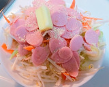野菜と魚ソーセージのバター炒め作り方1写真