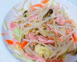 野菜と魚ソーセージのバター炒め作り方2写真