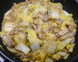 簡単！豚ばら白菜☆辛子めんたい炒め作り方4写真