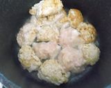*白菜と鶏つくねのクリーム煮*作り方7写真
