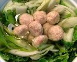 ふんわり鶏団子入りアツアツみそ鍋作り方3写真