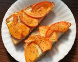柿のクリームチーズトースト作り方6写真