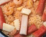 ズボラ飯「鍋キューブピリ辛海鮮ご飯」作り方4写真
