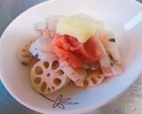 れんこんの明太バター和え作り方4写真