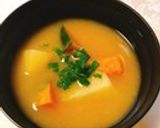 おひとりさまのかぼじゃがで甘~いお味噌汁作り方6写真