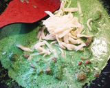 ツリー仕立て☆春菊カルボナーラ*作り方4写真