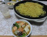 ホットプレートで！海鮮あんかけ焼きそば作り方6写真