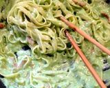 ツリー仕立て☆春菊カルボナーラ*作り方6写真